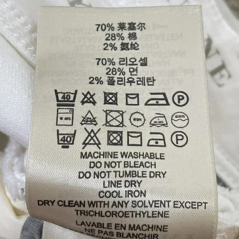 BURBERRY BRIT Women's Sz 29  Westbourne Skinny Crop Pants in White - Picture 9 of 12